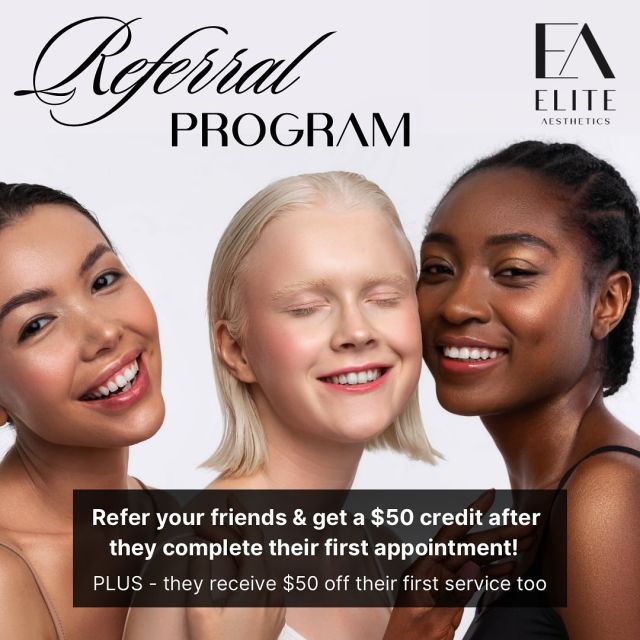 Everything is better with friends 🤍 Get a $50 credit for each person you refer after they complete their first service (with a $50 discount!)

Email or call us to set up your referral 🥰